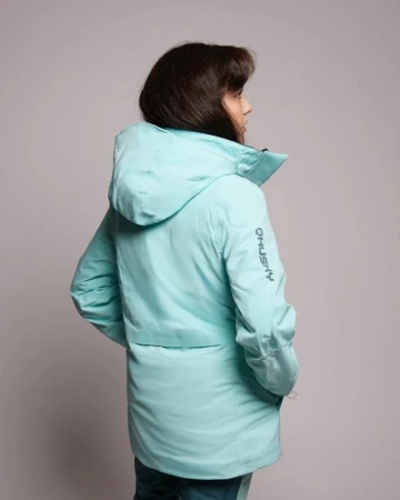 Husky Gato L light turquoise dámská lyžařská bunda
