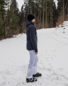 Husky Gambola L black blue dámská lyžařská bunda + šátek Kilpi