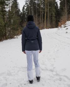 Husky Gambola L black blue dámská lyžařská bunda + šátek Kilpi