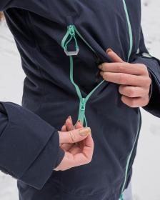 Husky Gambola L black blue dámská lyžařská bunda + šátek Kilpi