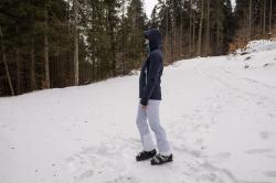 Husky Gambola L dk. khaki dámská lyžařská bunda + šátek Kilpi