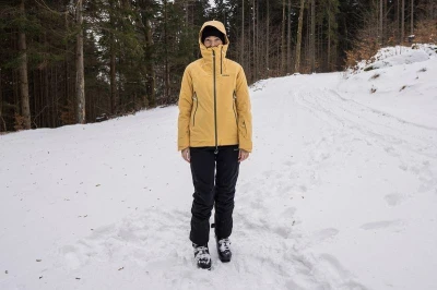 Husky Gambola L dk. khaki dámská lyžařská bunda + šátek Kilpi