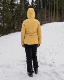 Husky Gambola L lt. yellow dámská lyžařská bunda + šátek Kilpi