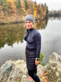 Husky Merband 2 black dámska merino čelenka