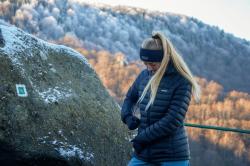 Husky Merband 2 black dámska merino čelenka