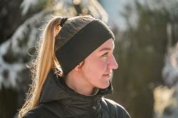 Husky Merband 2 black dámska merino čelenka