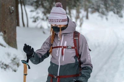 Husky Meralp pink dámská merino čepice