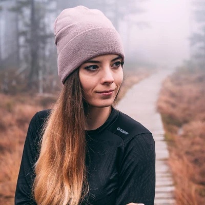 Husky Merhat 4 blue dámská merino čepice