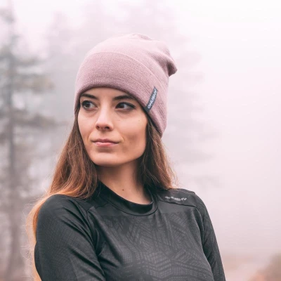 Husky Merhat 4 blue dámská merino čepice