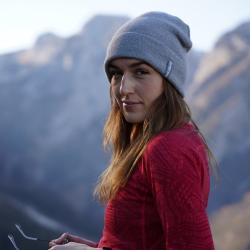 Husky Merhat 4 brown dámská merino čepice