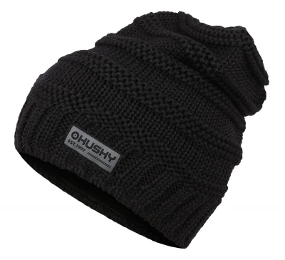 Husky Merhat 5 černá dámská merino čepice