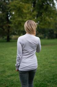 Husky Aron L light purple dámská merino mikina