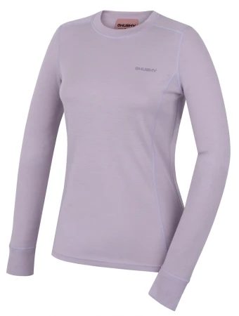 Husky Aron L light purple dámská merino mikina