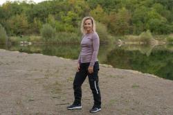 Husky Aron L pink dámská merino mikina