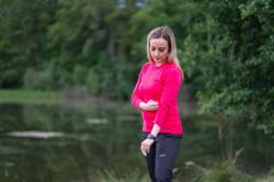 Husky Aron L pink dámská merino mikina