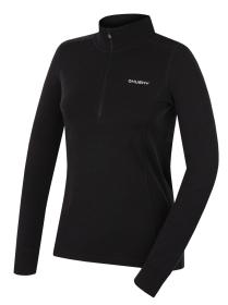 Husky Aron Zip L black dámska merino mikina