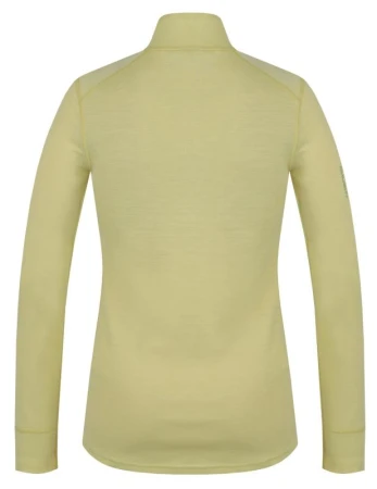 Husky Aron Zip L bright green dámská merino mikina
