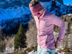 Husky Airy L neon blue dámská mikina na zip