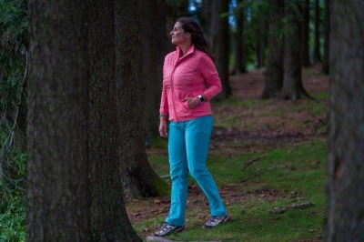 Husky Airy L neon blue dámská mikina na zip
