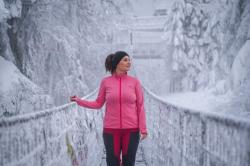 Husky Astel L lt. orange dámská mikina