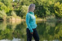 Husky Artic L pink dámská mikina s rolákem