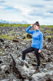 Husky Alou L blue dámská mikina z merino vlny