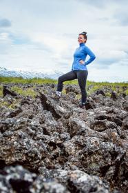Husky Alou L blue dámská mikina z merino vlny