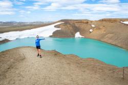 Husky Alou L blue dámská mikina z merino vlny