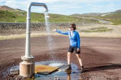 Husky Alou L blue dámská mikina z merino vlny