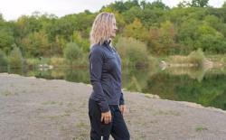 Husky Alou L blue dámská mikina z merino vlny