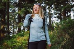 Husky Alou L blue dámská mikina z merino vlny