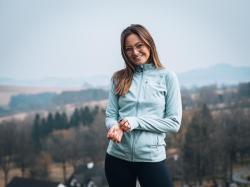 Husky Alou L blue dámská mikina z merino vlny