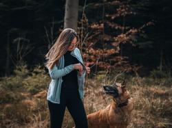 Husky Alou L blue dámská mikina z merino vlny