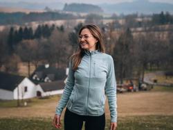 Husky Alou L blue dámská mikina z merino vlny