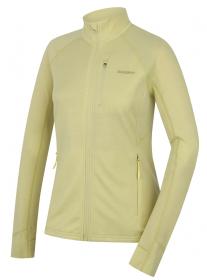 Husky Alou L bright green dámska mikina z merino vlny