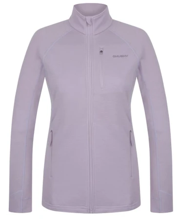 Husky Alou L light purple dámská mikina z merino vlny
