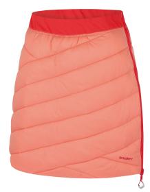 Husky Freez L light orange/red dámska obojstranná zimná sukňa