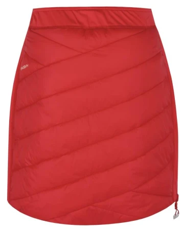 Husky Freez L light orange/red dámská oboustranná zimní sukně
