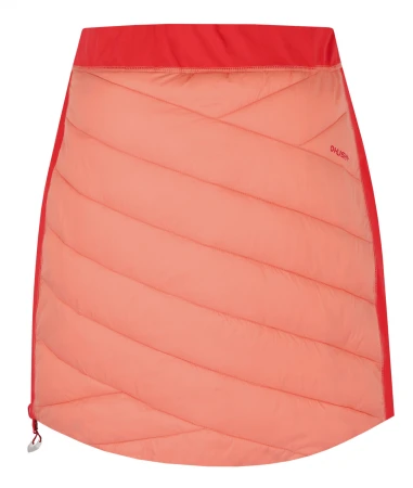 Husky Freez L light orange/red dámská oboustranná zimní sukně