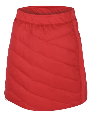 Husky Freez L light orange/red dámská oboustranná zimní sukně