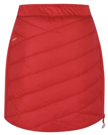 Husky Freez L light orange/red dámská oboustranná zimní sukně