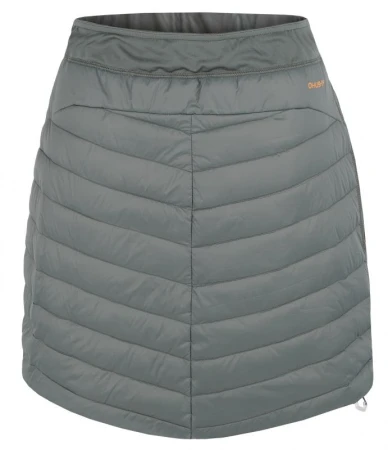 Husky Freez L mustard/dk. grey green dámská oboustranná zimní sukně