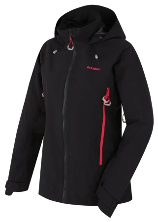 Husky Nakron L black dámská outdoor bunda + šátek Kilpi Husky Nakron L black dámská outdoor bunda + šátek Kilpi