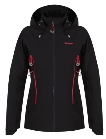 Husky Nakron L black dámská outdoor bunda + šátek Kilpi