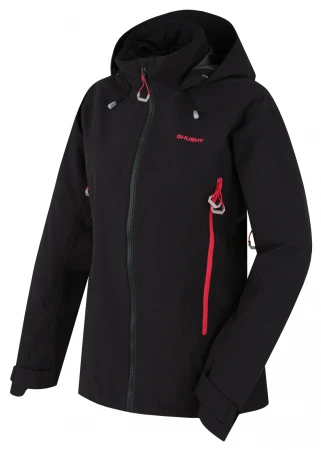 Husky Nakron L black dámská outdoor bunda + šátek Kilpi