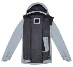 Husky Nakron L lt. grey dámská outdoor bunda + šátek Kilpi