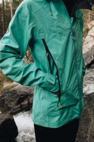 Husky Nakron L turquoise dámská outdoor bunda + šátek Kilpi