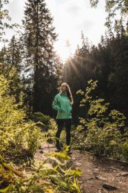 Husky Nakron L turquoise dámská outdoor bunda + šátek Kilpi