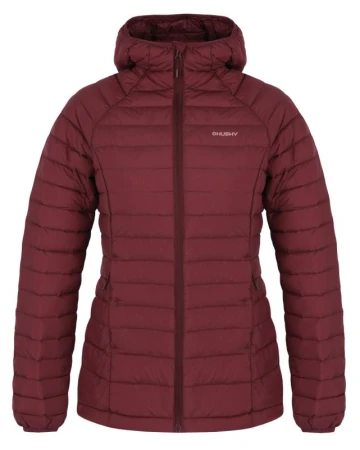 Husky Dreeser L dark bordo dámská péřová bunda
