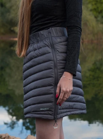 Husky Frozy L graphite dámská péřová sukně